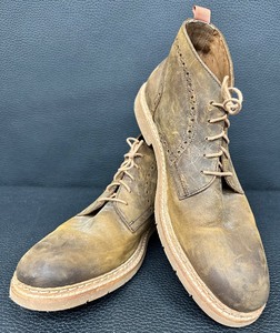 lot 34 image: Johnston & Murphy Mens Light Brown Oiled Full Grain Pearce Chukka  - Size 10M