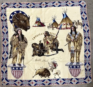 lot 89 image: Ralph Lauren American West 1990 Silk Scarf - See Notes