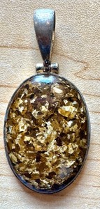 lot 115M image: Bronzite and Sterling Silver 2 Pendant