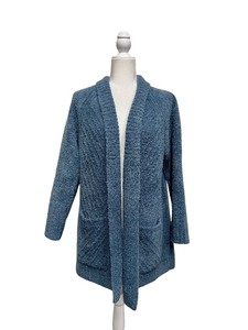 lot 80 image: Barefoot Dreams CozyChic Blue Cardigan with Pockets, Size L