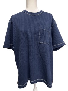 lot 88 image: Ted Baker London Mens Navy Textured Short Sleeve Shirt Size 5