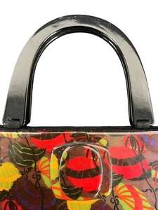 lot 95 image: Angela Frascone Handbag with Broken Zipper - Floral Design