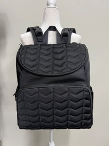 lot 104 image: NEW - Stylish Black Backpack  Diaper Bag with USB Charging Port by CitiCollective