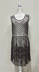 lot 116 image: Free People Sheer Beaded Dress, Size M