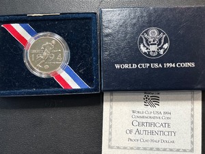 lot 12 image: 1994-P World Cup Half Dollar Proof