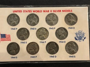 lot 50 image: Silver War Nickel Set