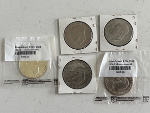 lot 183 image: Eisenhower Dollar Coins