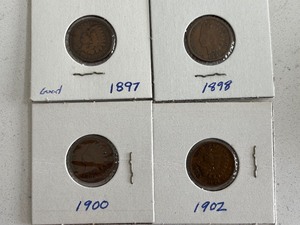 lot 199 image: Indian Head Cents