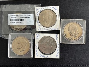 lot 179 image: Eisenhower Dollar Coins