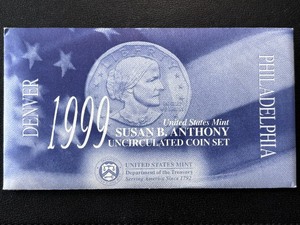 lot 152 image: 1999 Susan B. Anthony Dollar Set