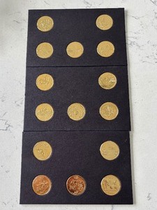 lot 155 image: Gold Plated State Quarters