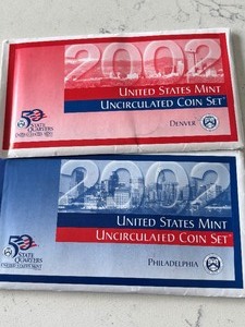lot 156 image: 2002 P & D Mint Sets