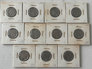 lot 165 image: Buffalo Nickels