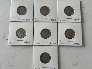 lot 166 image: Buffalo Nickels