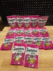 lot 71 image: Temptations Catnip Flavor Cat Treats 17 Bags