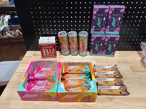 lot 58 image: Alini Energy Bars, Drinks, and More