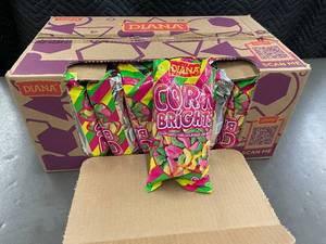 lot 12 image: Diana Corn Brights Sugar Coated Vanilla Flavored Corn Snack - 24 Bags