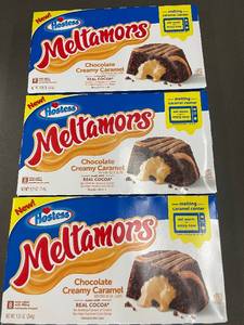lot 322 image: ME 2-4 - Hostess Meltamors Chocolate Creamy Caramel Cakes - 3 Boxes of 8