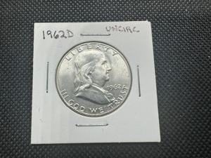 lot 15 image: 1962 D Uncirculated Franklin Half