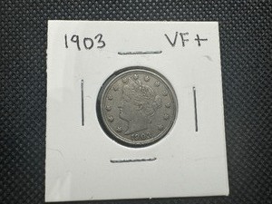 lot 24 image: 1903 VF Liberty V Nickel