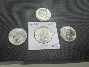 lot 25 image: High Grade 1969D and (3) BU 2023 Halves
