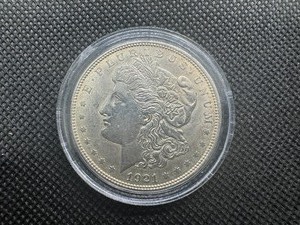 lot 27 image: 1921 High Grade Morgan Dollar, AU or Better