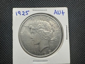lot 31 image: 1925 High Grade Peace Dollar, AU or Better