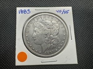 lot 40 image: 1883 VF Morgan Dollar, VF or Better