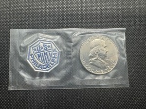 lot 50 image: 1963 BU Franklin Half Dollar, Sealed OGP
