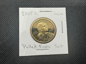 lot 65 image: 2005 S Proof Sacagawea Dollar