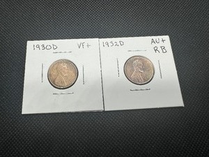 lot 70 image: High Grade 1923 D Penny  Nice 1930 D