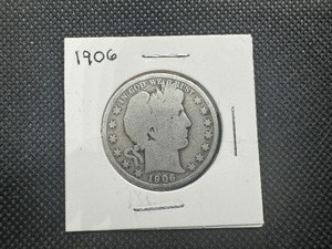 lot 75 image: 1906 Barber Half Dollar