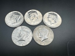 lot 80 image: (2) 40% Silver & BU Kennedy Halfs