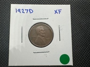 lot 88 image: 1927 D XF Lincoln Penny