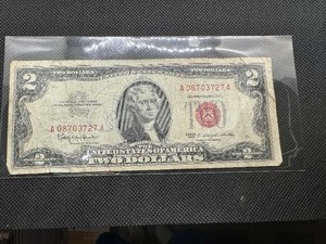 lot 133 image: 1963 Red Seal $2 Bill