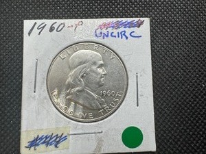 lot 105 image: 1960 Uncirculated Franklin Half