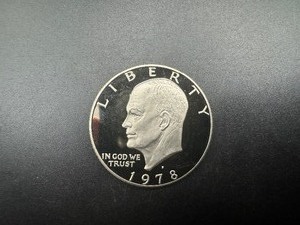lot 114 image: 1978 S Clad Proof Eisenhower Dollar