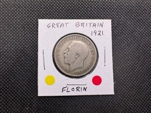 lot 117 image: Silver Great Britain 1921 Florin