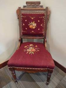 Antique English Victorian Wood Chair