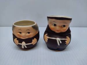 lot 53 image: GOEBEL Friar Tuck Mini Creamer & Toothpick Holder