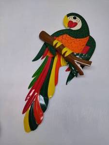 lot 47 image: Tin Parrot Decor