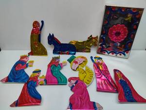 lot 71 image: Tin Nativity Scene