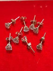 lot 120 image: Silver Studs Stamped 925