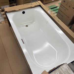 lot 109 image: Bootz Kona 54 in. x 30 in. Soaking Bathtub with Right Drain in White