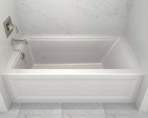lot 114 image: American Standard Town Square S 60 in. x 32 in. Soaking Bathtub with Right Hand Drain in White