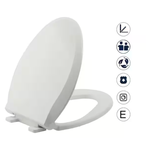 lot 158 image: Slow Close Elongated Closed Front Toilet Seat in White ELLO&ALLO