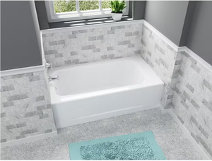 lot 171 image: American Standard Cambridge 60 in. x 32 in. Soaking Bathtub with Left Hand Drain in White