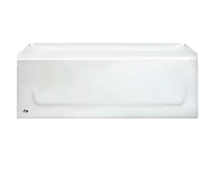 lot 178 image: Kona 54 in. x 30 in. Soaking Bathtub with Right Drain in White Porcelain