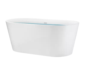 lot 188 image: AKDY 54 in. Fiberglass Double Ended Flatbottom Non-Whirlpool Bathtub in Glossy White