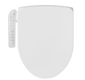 lot 198 image: BIO BIDET Electric Bidet Seat for Elongated Toilets in White with Fusion Heating Technology HD-7000